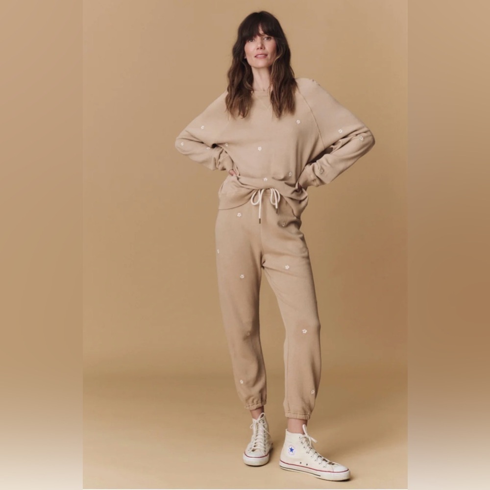 THE GREAT. THE SLOUCH SWEATSHIRT & THE STADIUM SWEATPANT, SIZE 1/S